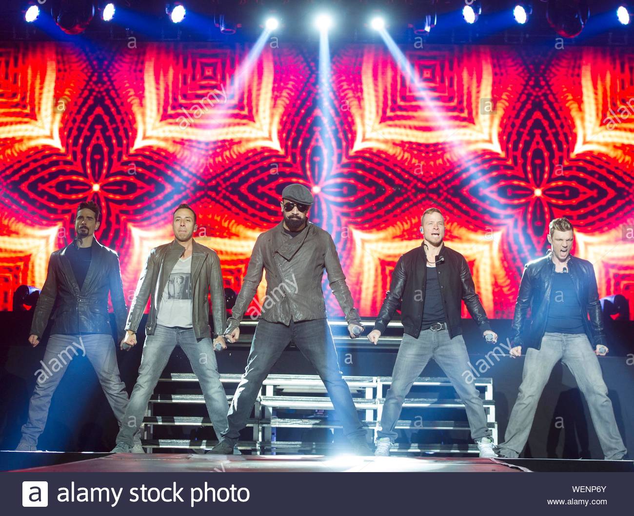 Madrid Spain Kevin Richardson Howie Dorough Aj Mclean Brian Littrell And Nick Carter Of The Backstreet Boys Perform Live In Concert At Palacio Vistalegre In Madrid The Bsb Play Another Concert