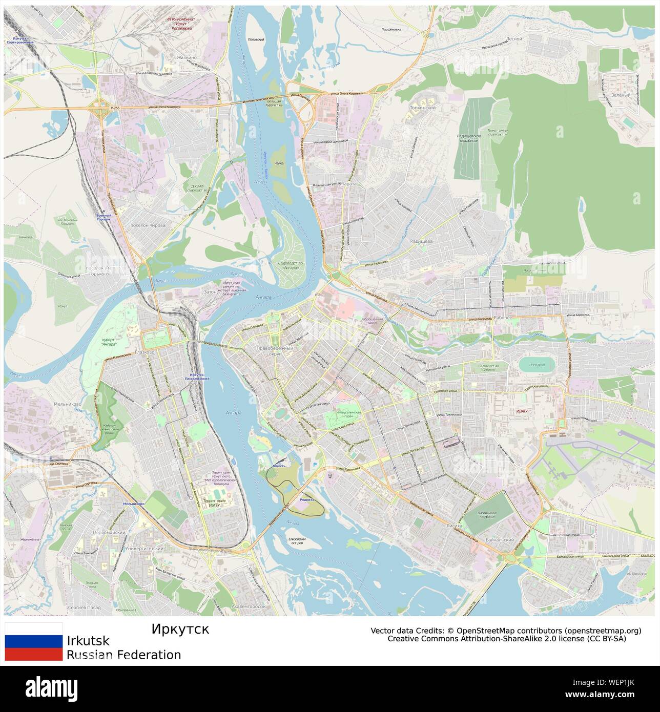 Map of irkutsk hi-res stock photography and images - Alamy