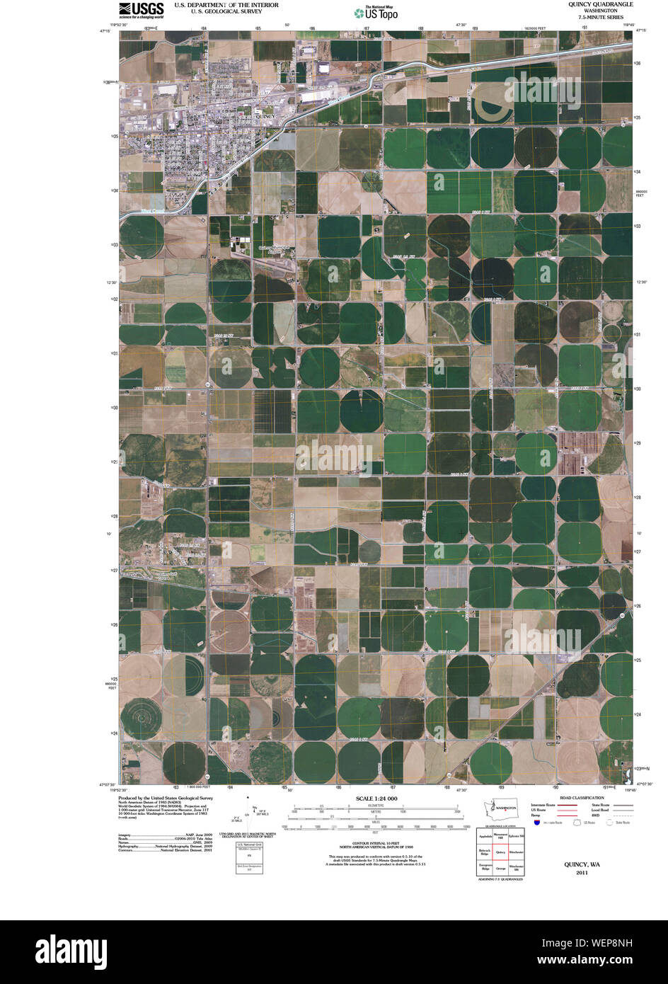 Quincy washington state map Cut Out Stock Images & Pictures Alamy