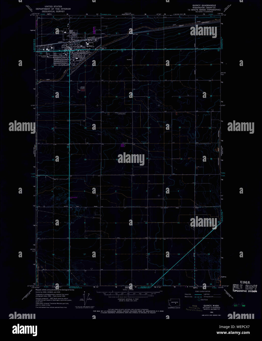Quincy washington map hires stock photography and images Alamy