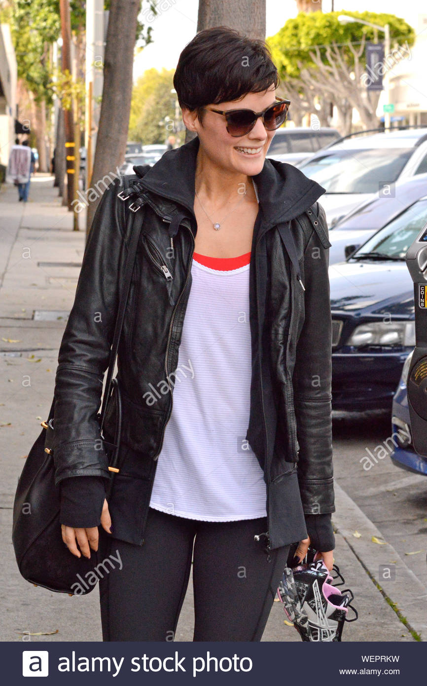West Hollywood Ca Actress Jaimie Alexander And Her Short Hair