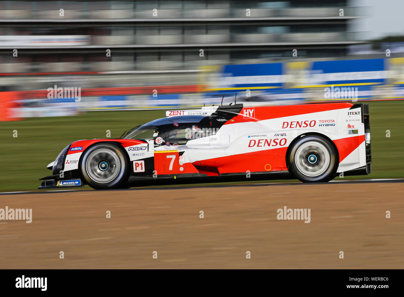 The #7 Toyota Gazoo Racing Toyota TS050 Hybrid of Mike Conway 
