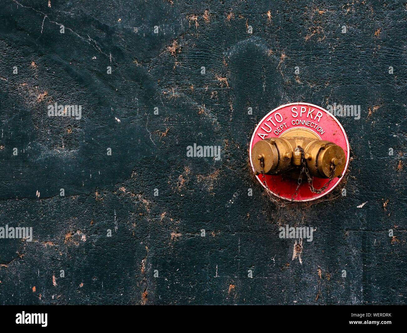 Fire Hydrant In Wall Stock Photo Alamy