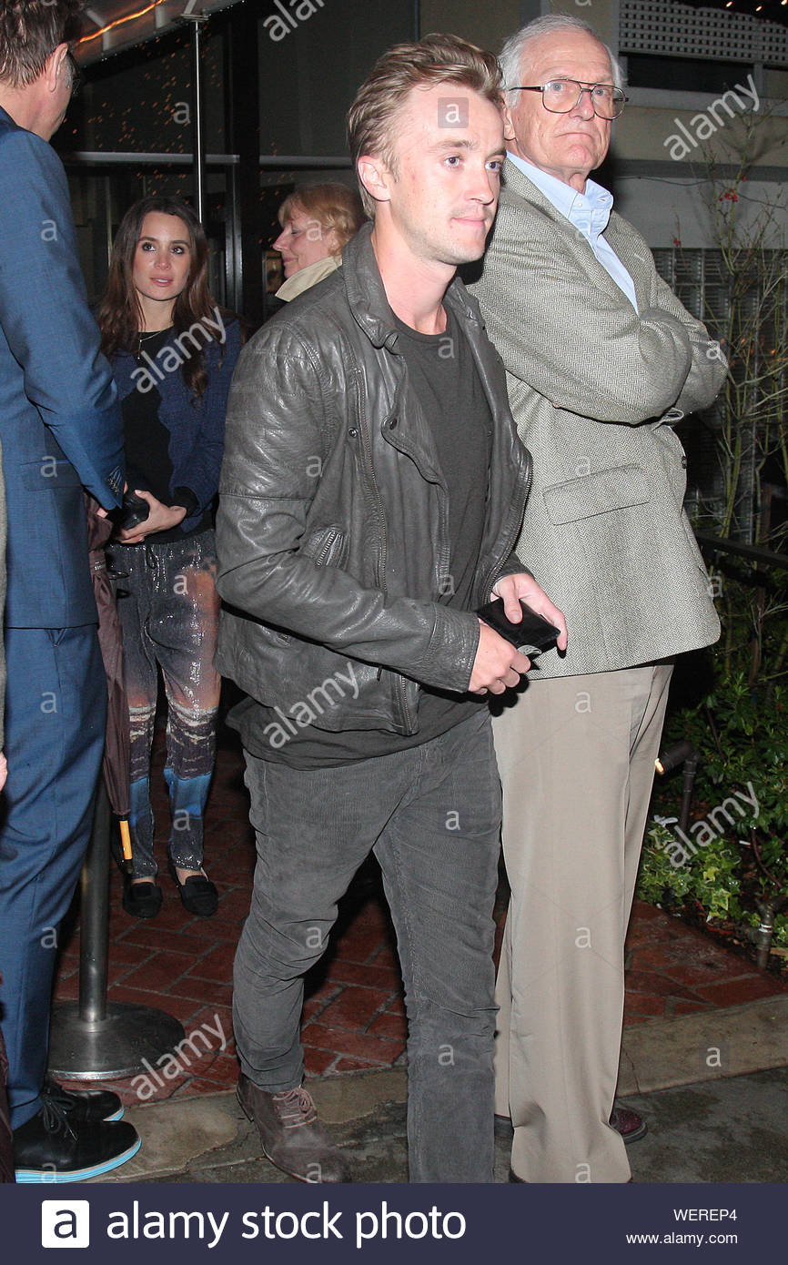 West Hollywood Ca Tom Felton Best Known For His Role In Harry Potter Attends An Oscar Party At Sunset Marquis Hotel Akm Gsi March 2 14 Stock Photo Alamy