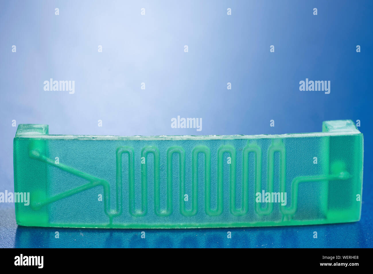 Lab on chip microfluidic device Stock Photo