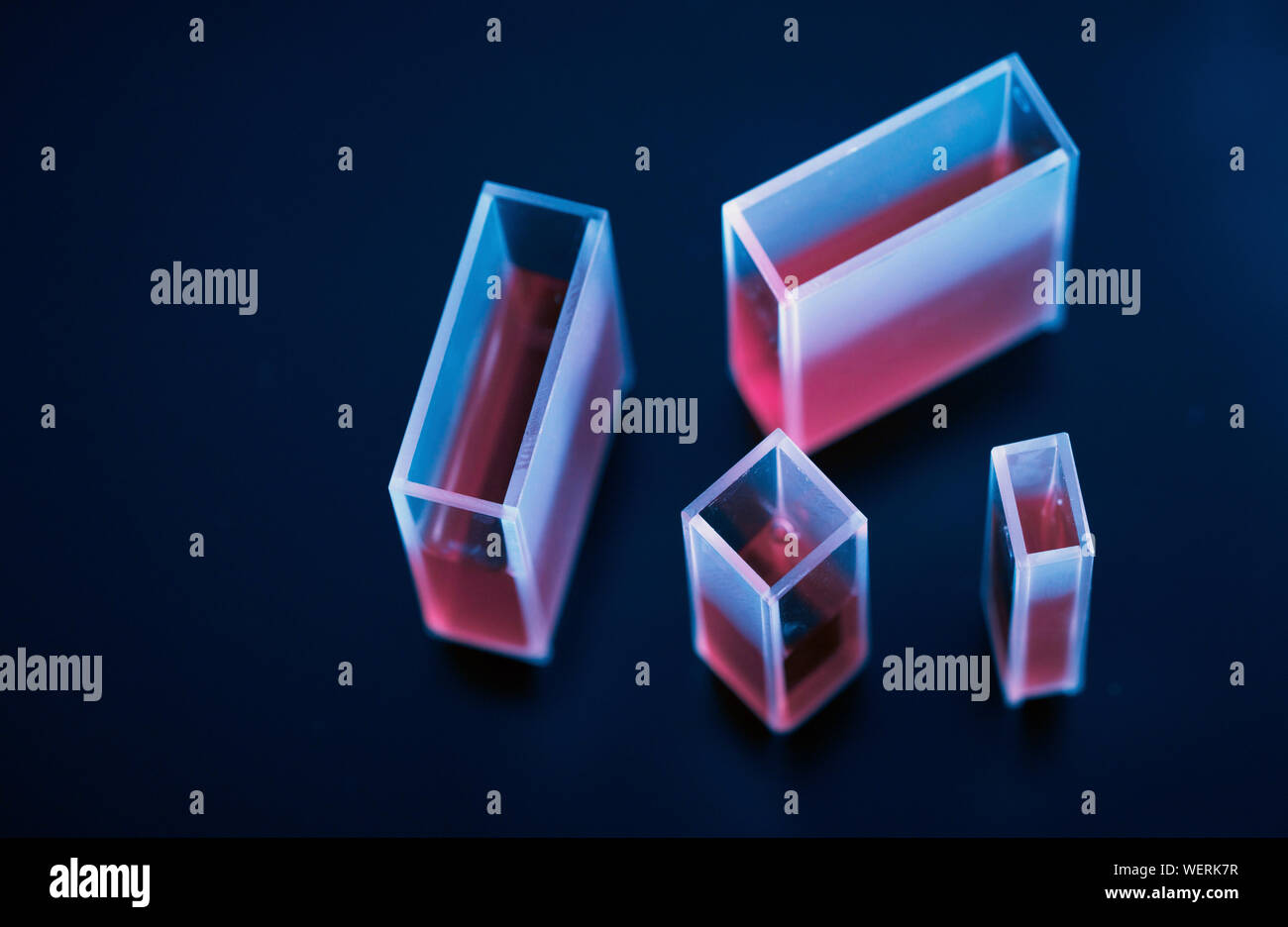 Samples in quartz cuvettes Stock Photo Alamy