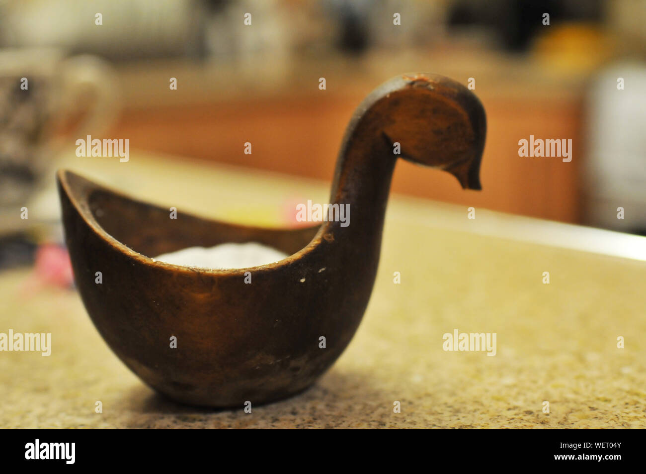 Bird Shaped Rustic Salt Cellar Stock Photo Alamy