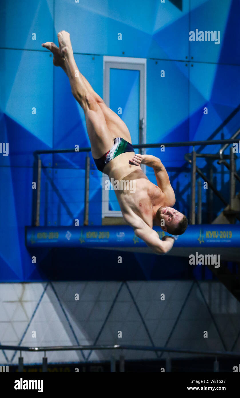KYIV, UKRAINE AUGUST 9, 2019 Lorenzo MARSAGLIA of Italy performs