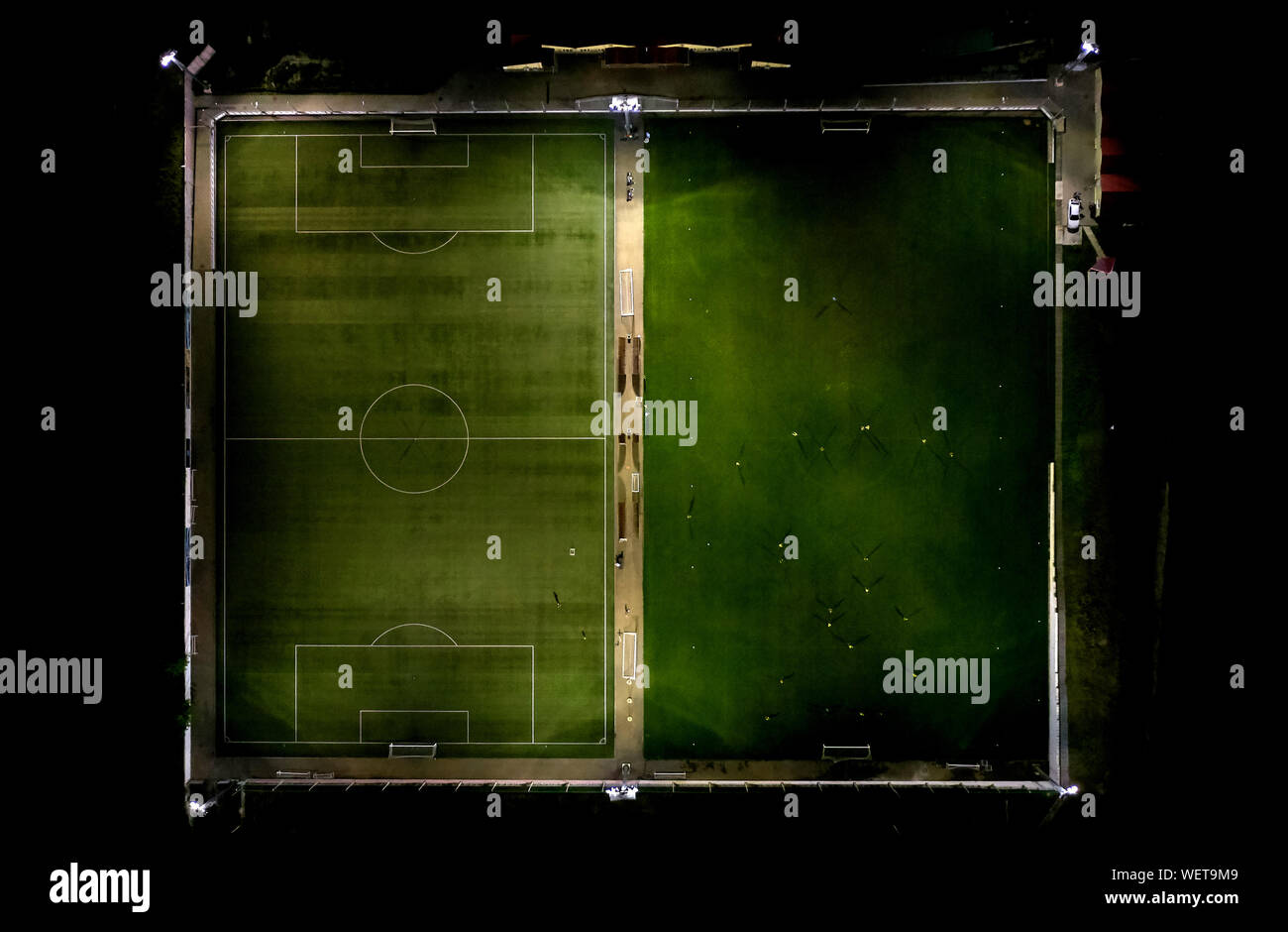 top view of the football field Stock Photo Alamy
