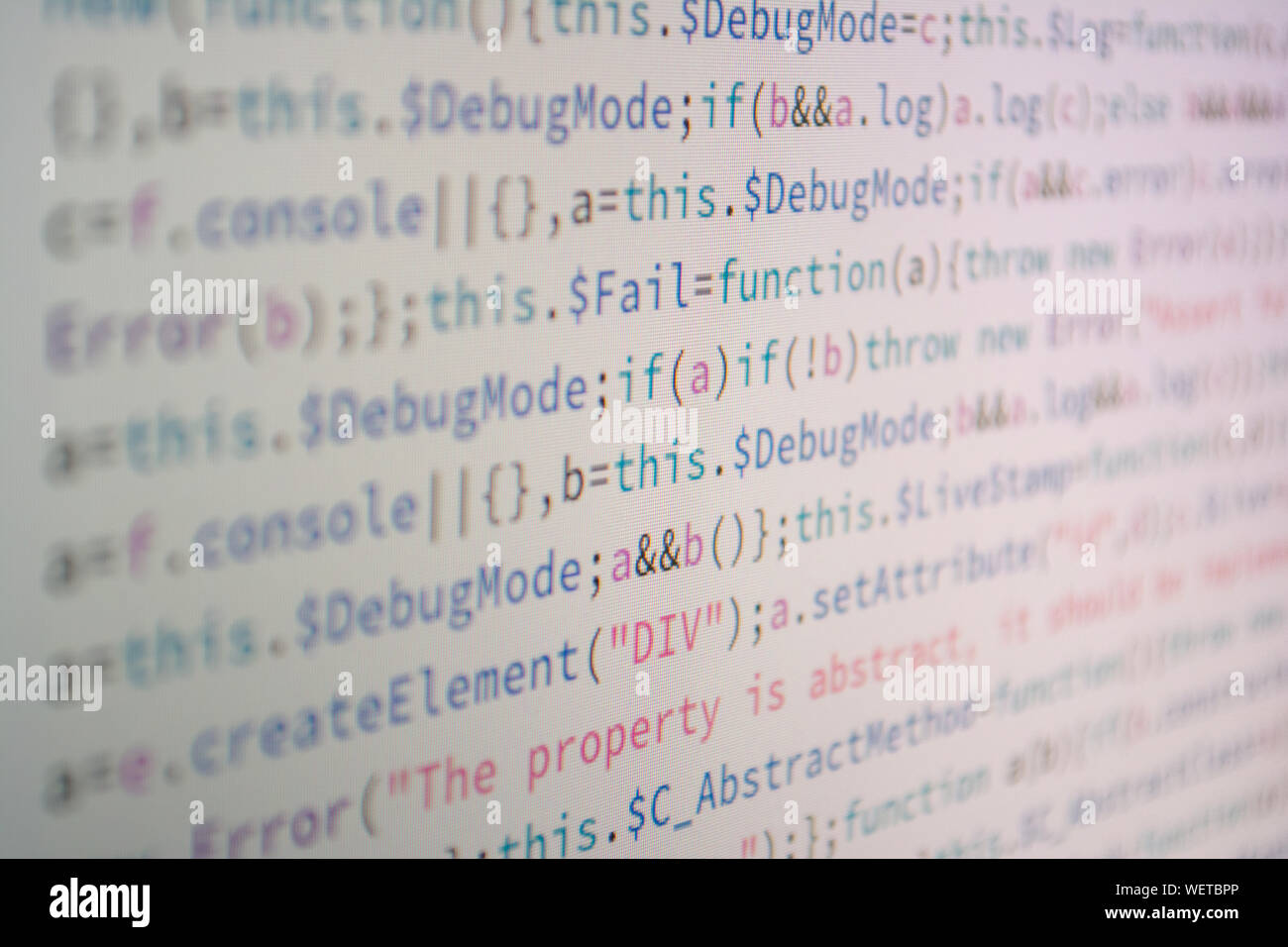 Up close computer program hi-res stock photography and images - Alamy