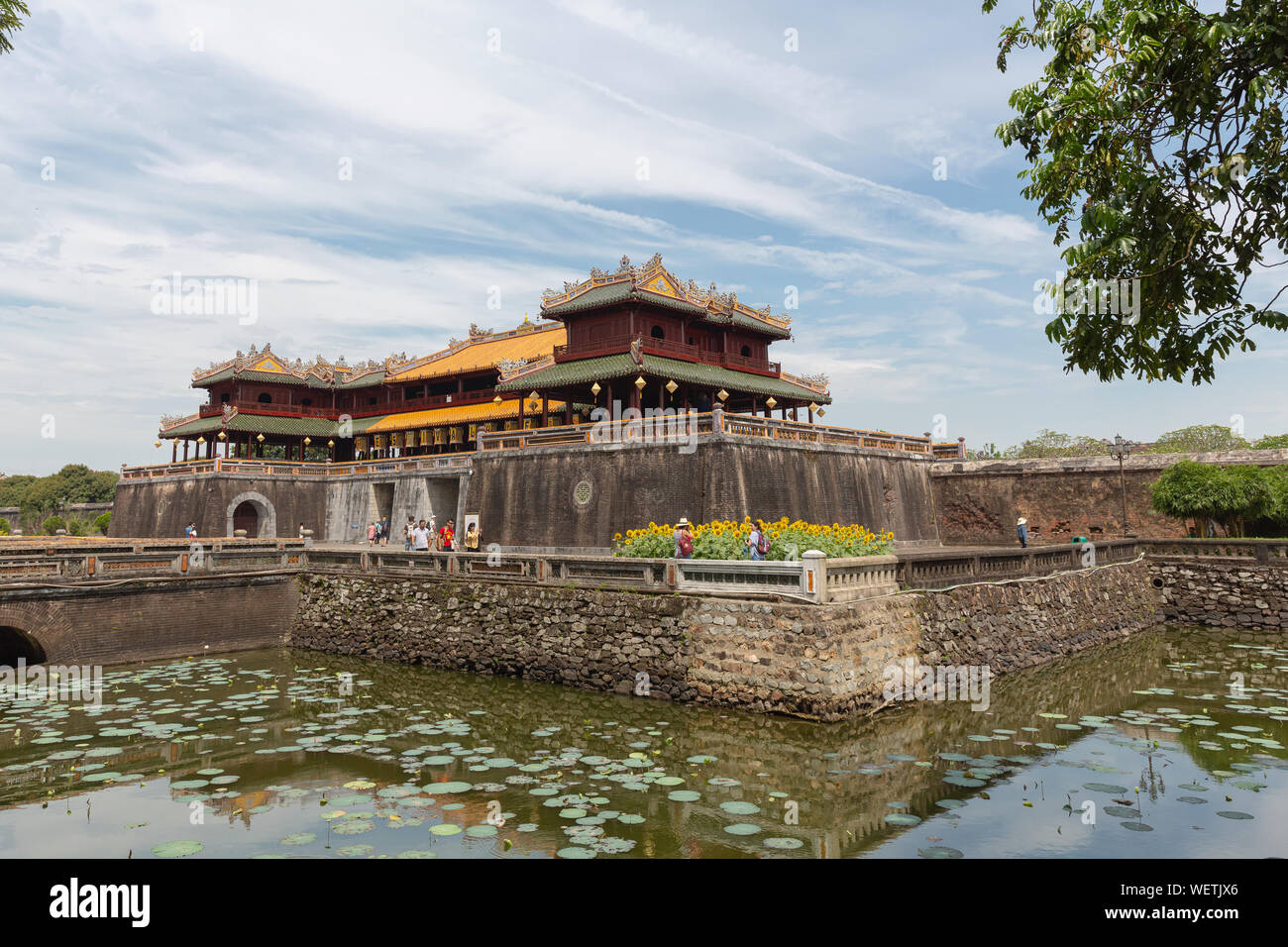 Entrance to the Imperial City, Hue, Thua Thien Hue Province, Vietnam, Asia Stock Photo