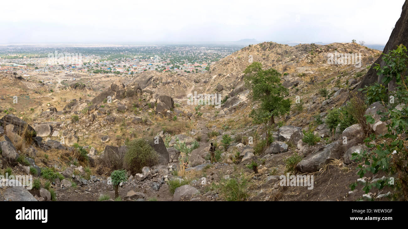 Panoramic picture of Juba, capital of South Sudan Stock Photo