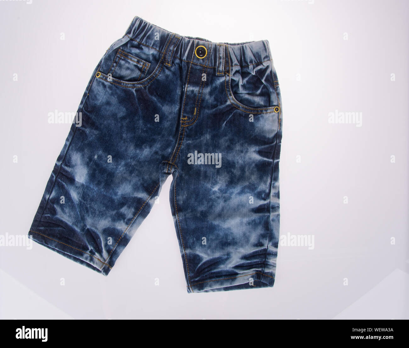 White denim shorts hi-res stock photography and images - Alamy