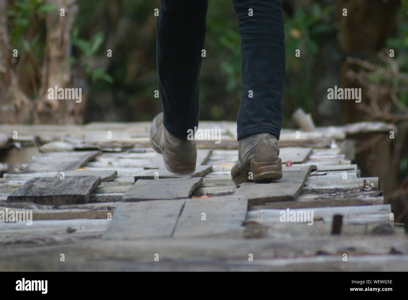 Man stepping stones hi-res stock photography and images - Alamy