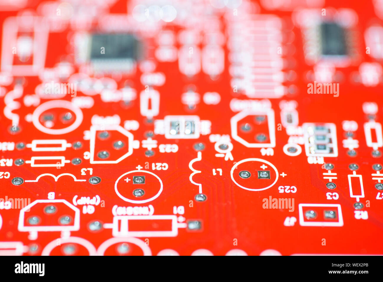 Electrical components and PCB Stock Photo Alamy