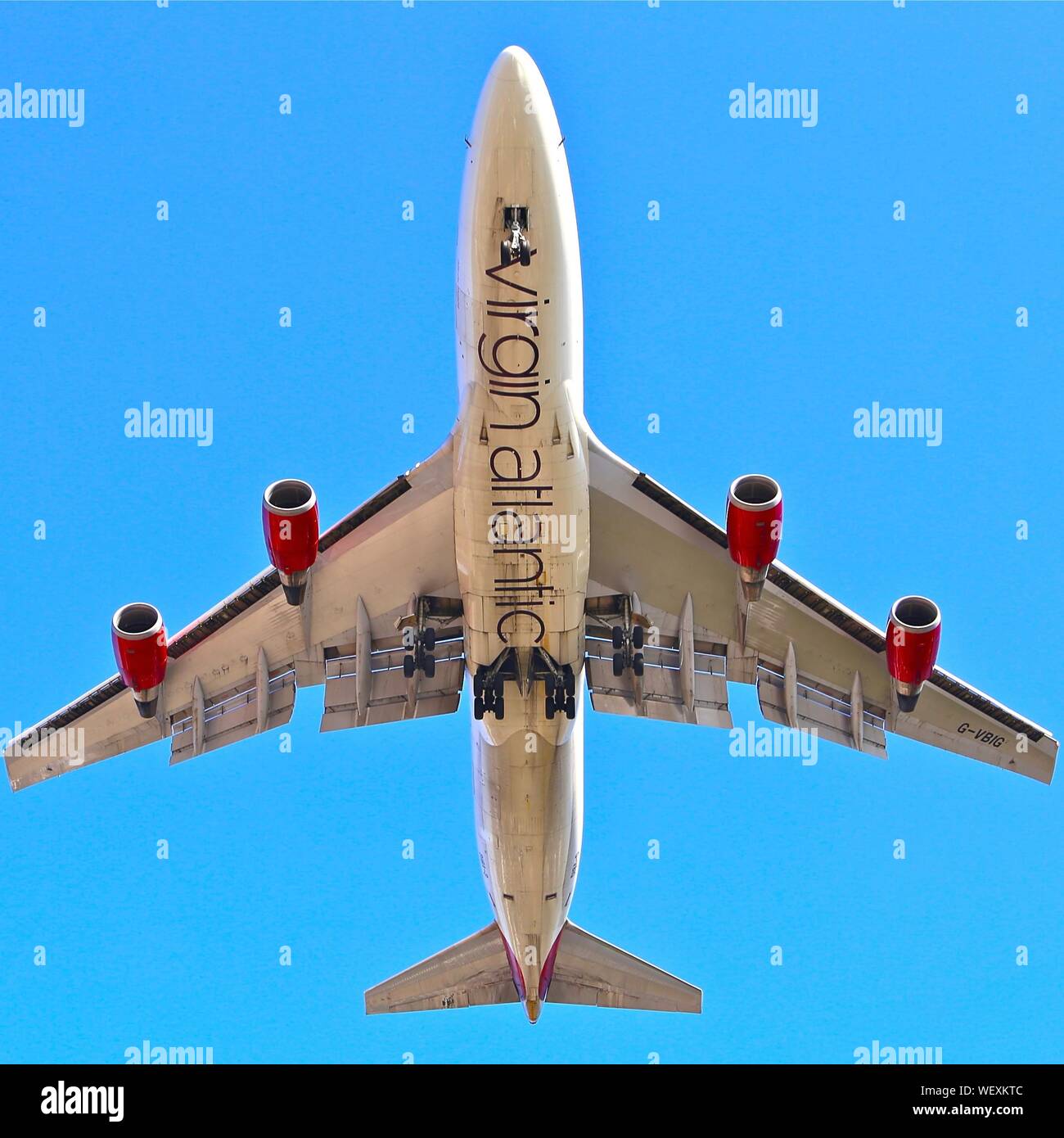 Virgin atlantic boeing 747 on hi-res stock photography and