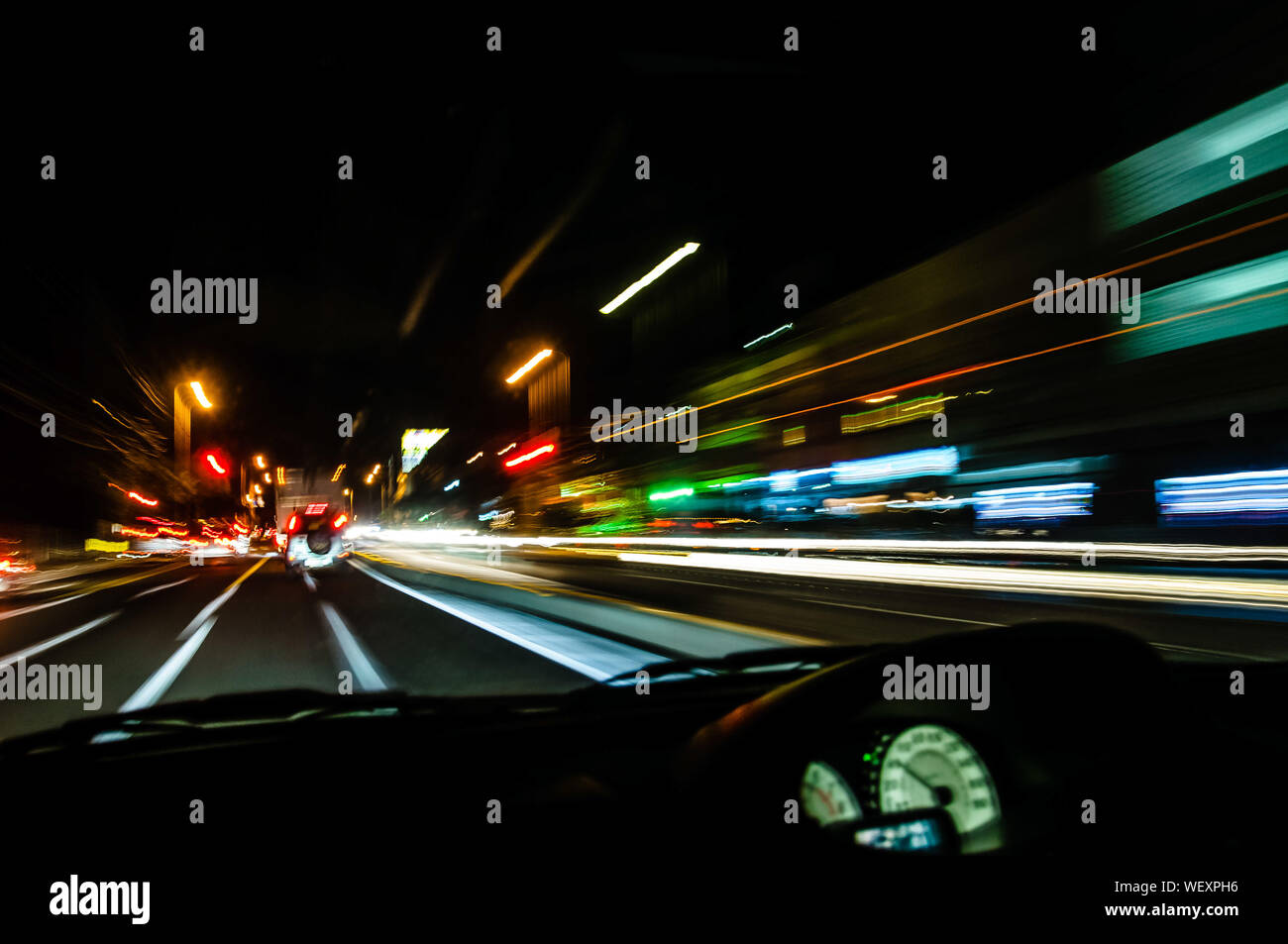 Motion car lights hires stock photography and images Alamy