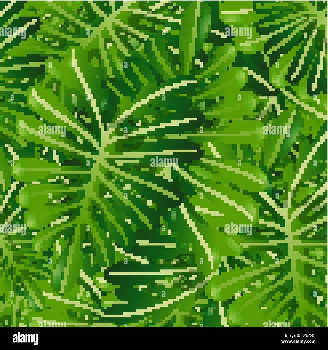 Background design with green leaves illustration Stock Vector Image ...