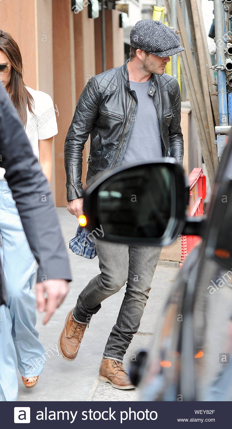 david beckham blue jeans