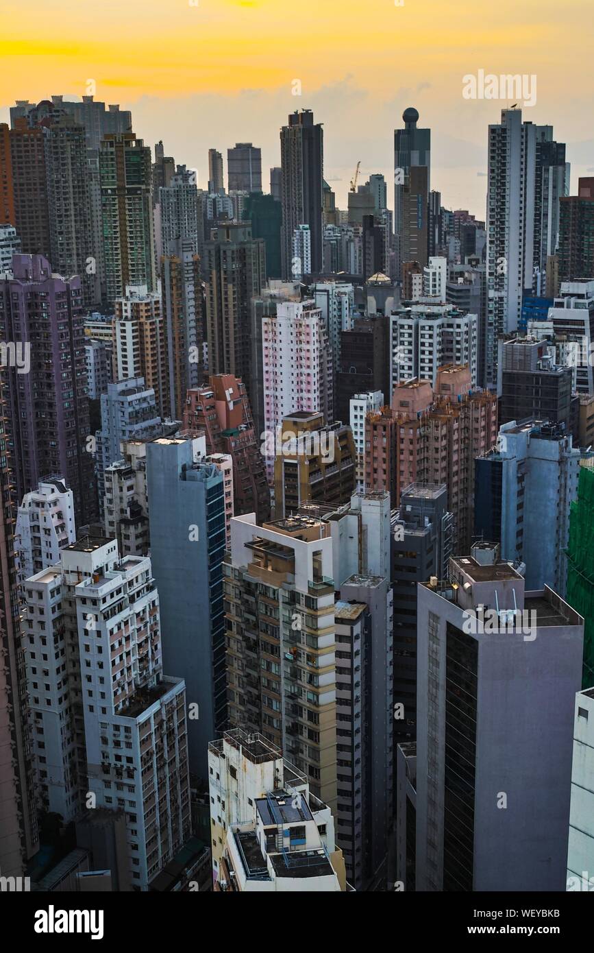 Aerial View Of City Stock Photo - Alamy