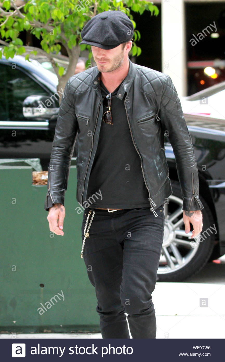 david beckham leather boots