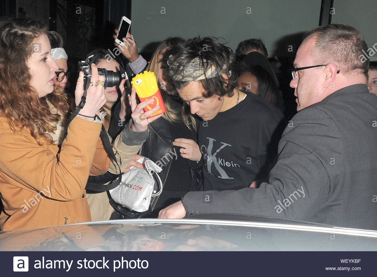 London Uk Harry Styles Attends One Direction S Hairstylist Lou