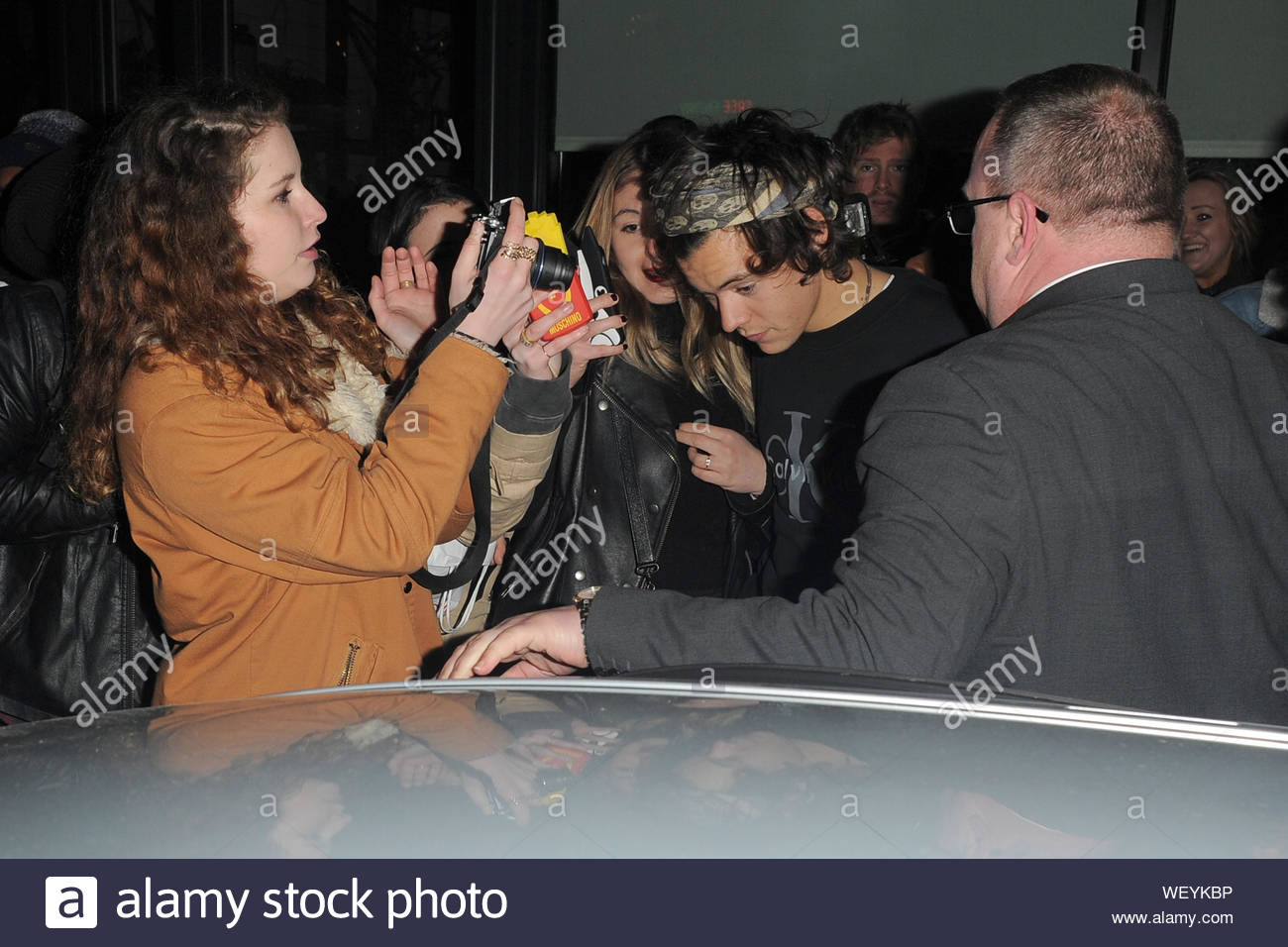 London Uk Harry Styles Attends One Direction S Hairstylist Lou