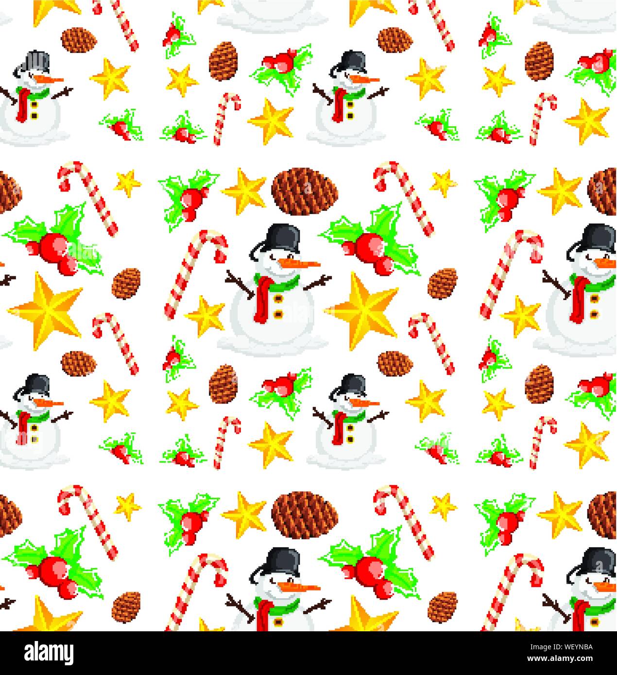 Seamless background design with christmas theme illustration Stock ...