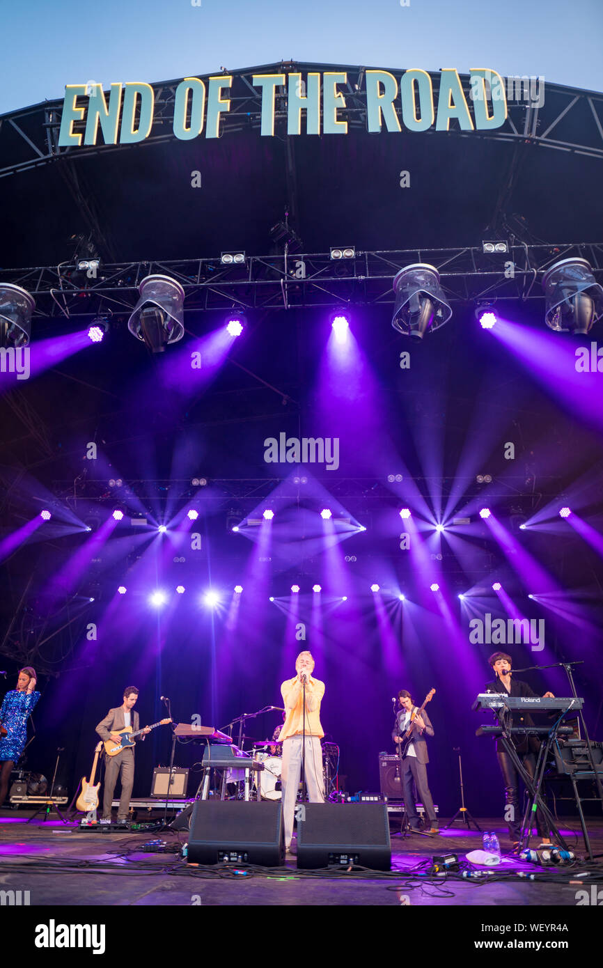 Dorset, UK. Friday, 30 August, 2019. Baxter Dury performing at the 2019 End of the Road Festival. Photo: Roger Garfield/Alamy Live News Stock Photo