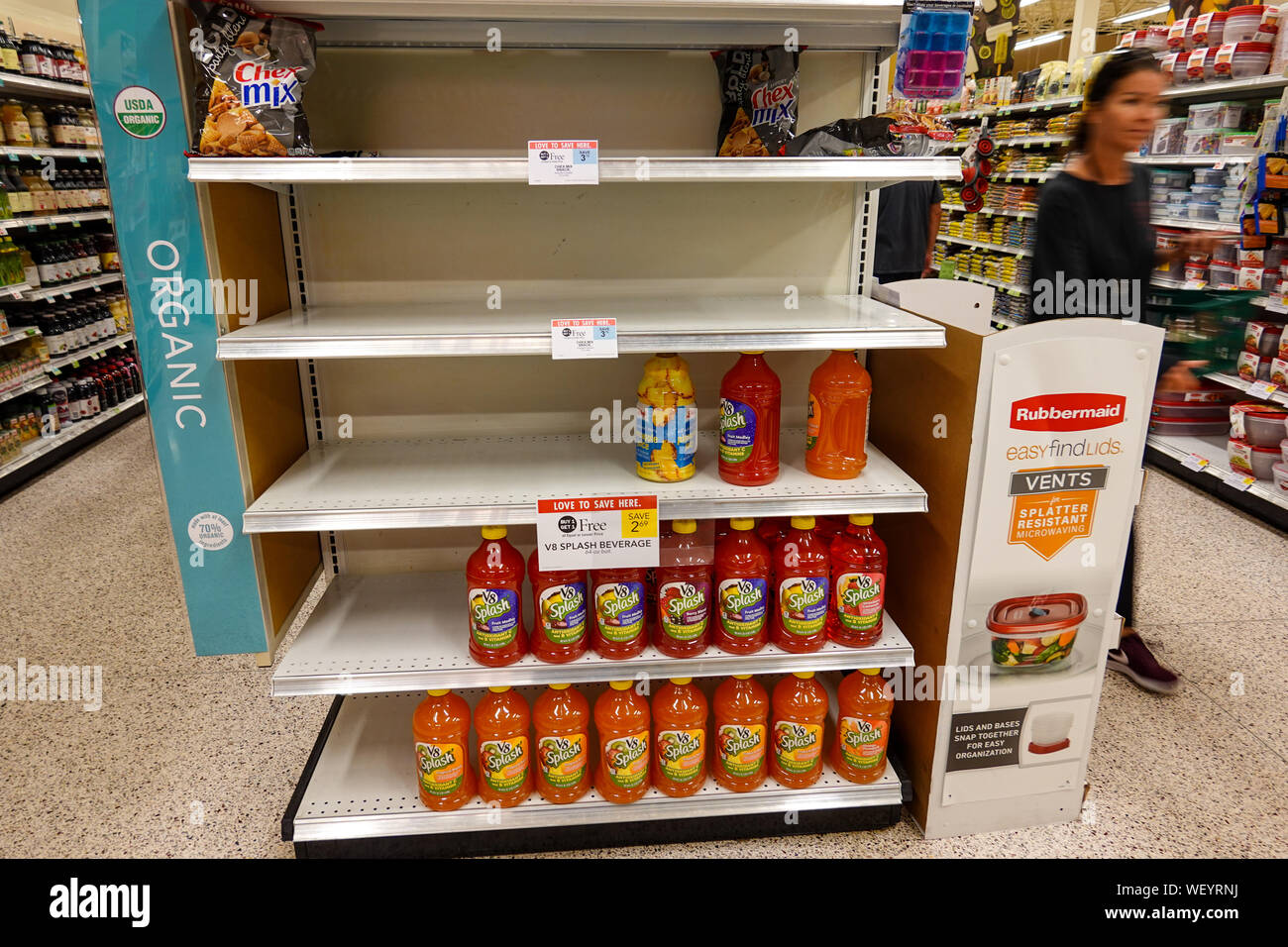 Empty Supermarket Shelves Usa High Resolution Stock Photography and