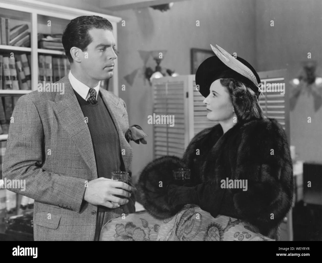 REMEMBER THE NIGHT 1940 Paramount Pictures film with Barbara Stanwyck and Fred MacMurray Stock Photo