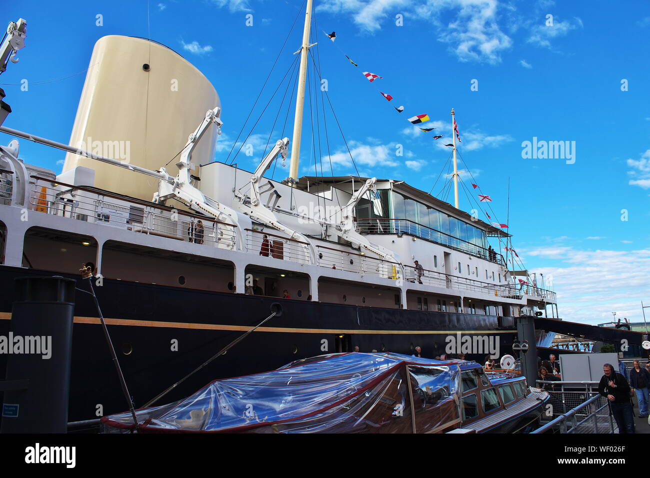 The Royal yacht Britania in Edinburgh Stock Photo Alamy
