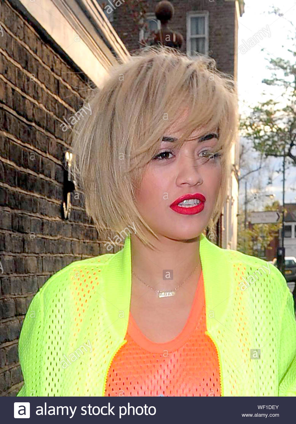 London Uk Rita Ora Sports A New Do In London And Dons A Full