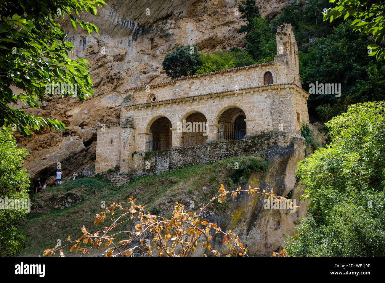 Beautiful Church or Ermita of Santa María de la Hoz in Tobera, Burgos ...