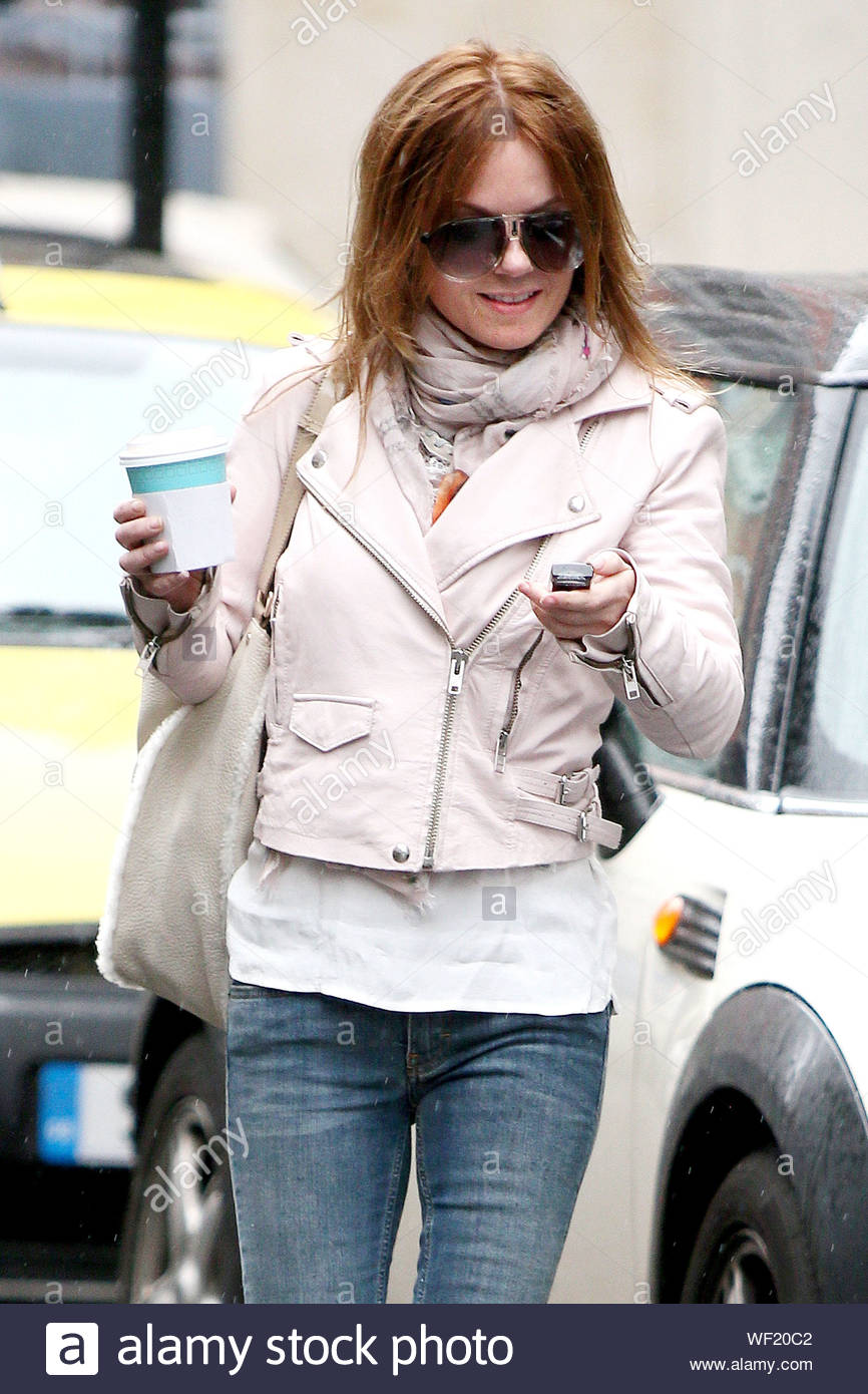 London Uk Geri Halliwell Sports An Updated Hairstyle As She