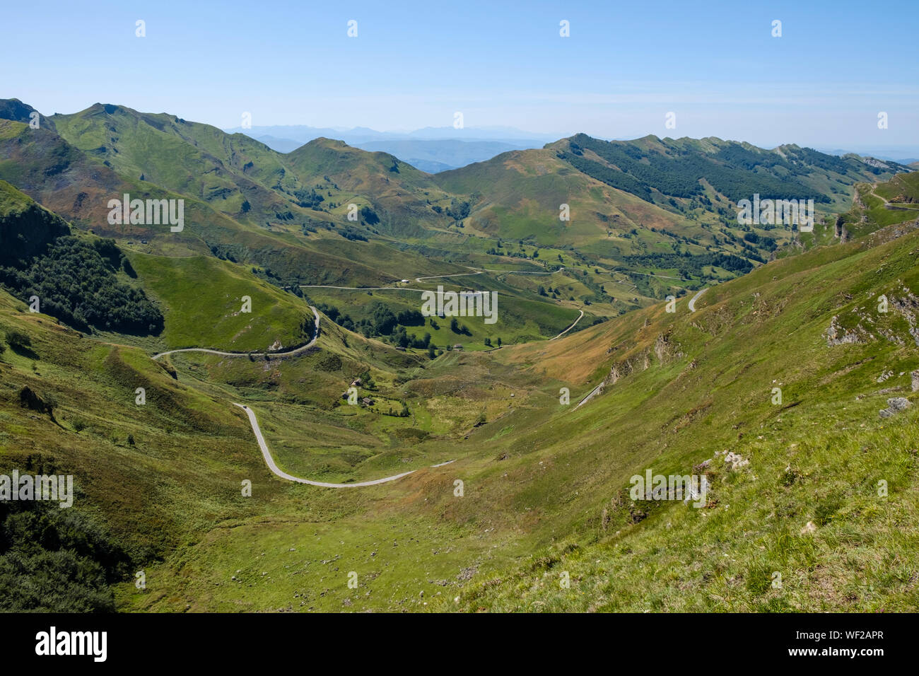 Gorgeous mountain landscape at Alto Valle del Miera, Cantabria, Spain Stock Photo