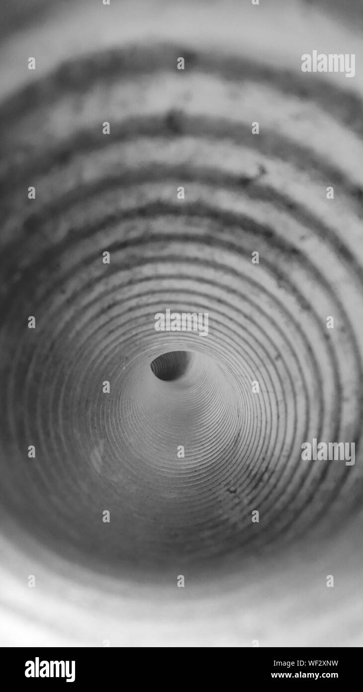 Inside View Of Water Pipe Stock Photo Alamy