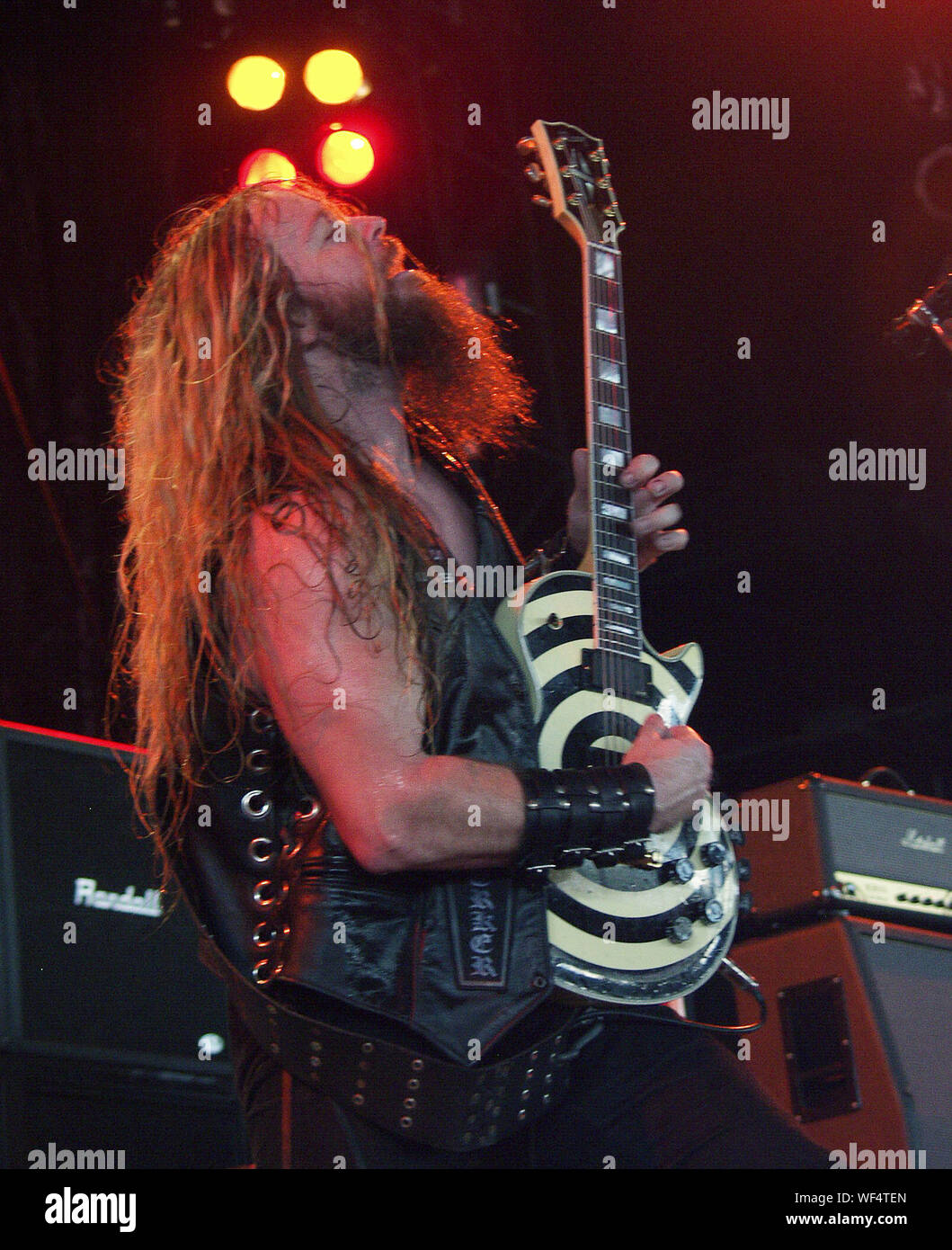 JULY 28: Zakk Wylde of Black Label Society performs during Ozzfest 2002 ...