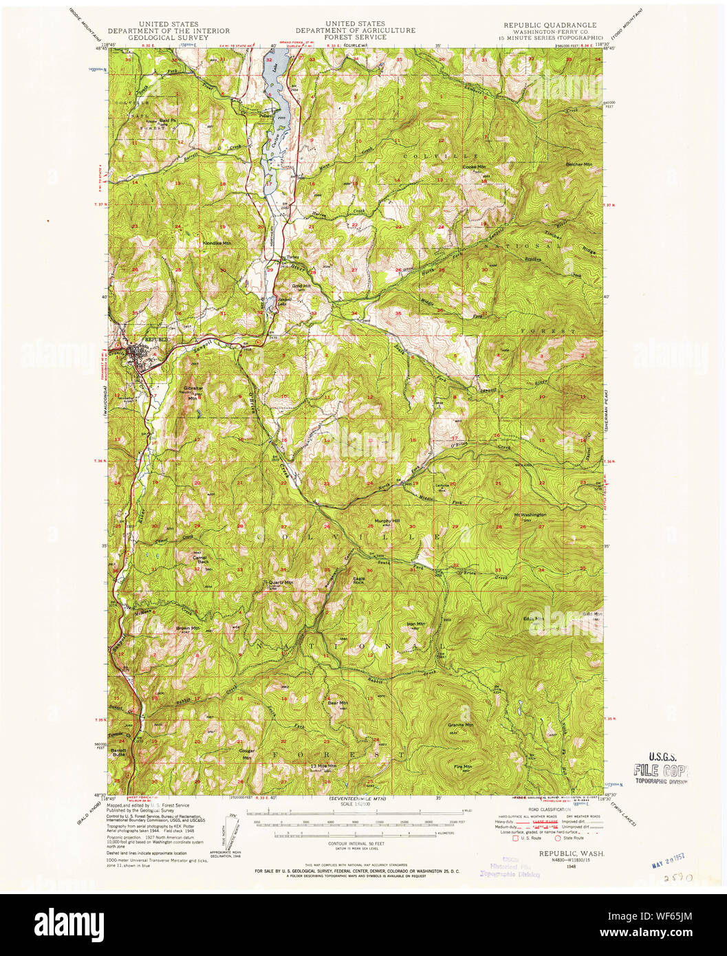 Republic washington map Cut Out Stock Images & Pictures Alamy