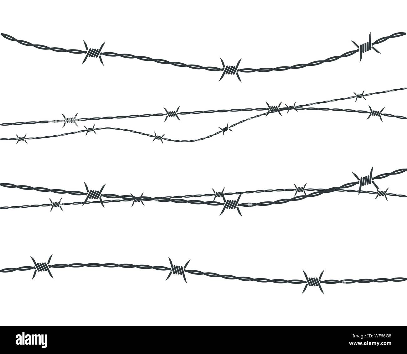 barbed wire vector illustration design Stock Vector Image & Art - Alamy