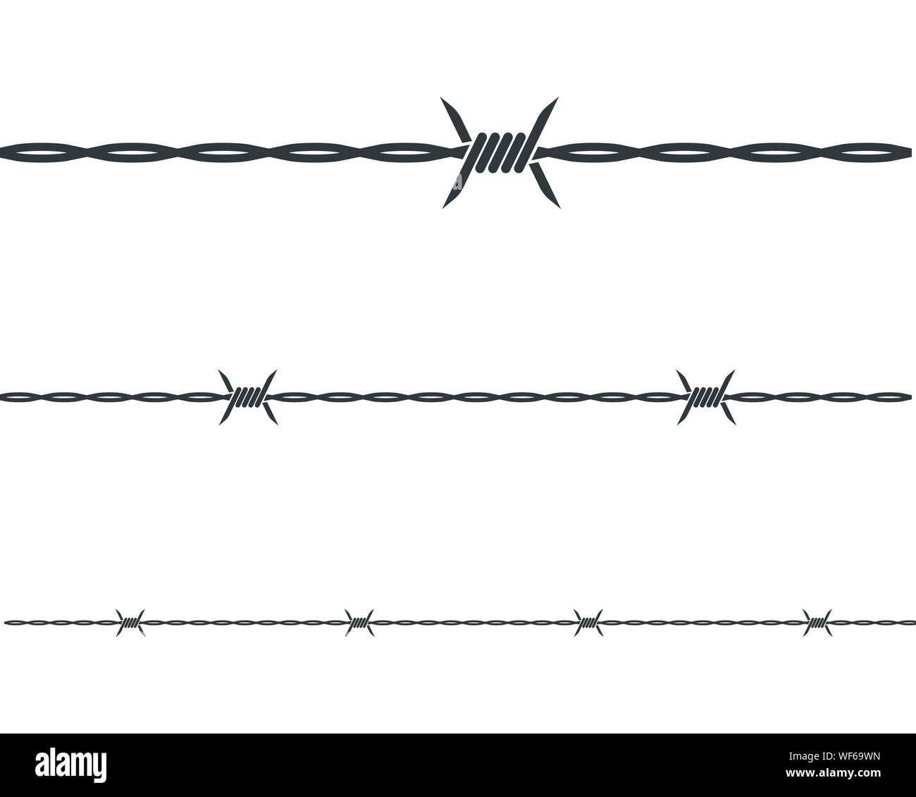 barbed wire vector illustration design Stock Vector Image & Art - Alamy