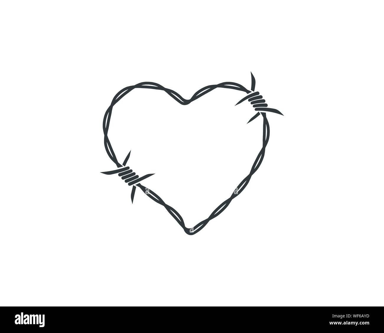 barbed wire vector illustration design Stock Vector