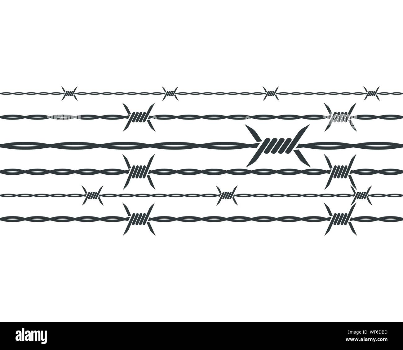 barbed wire vector illustration design Stock Vector Image & Art - Alamy