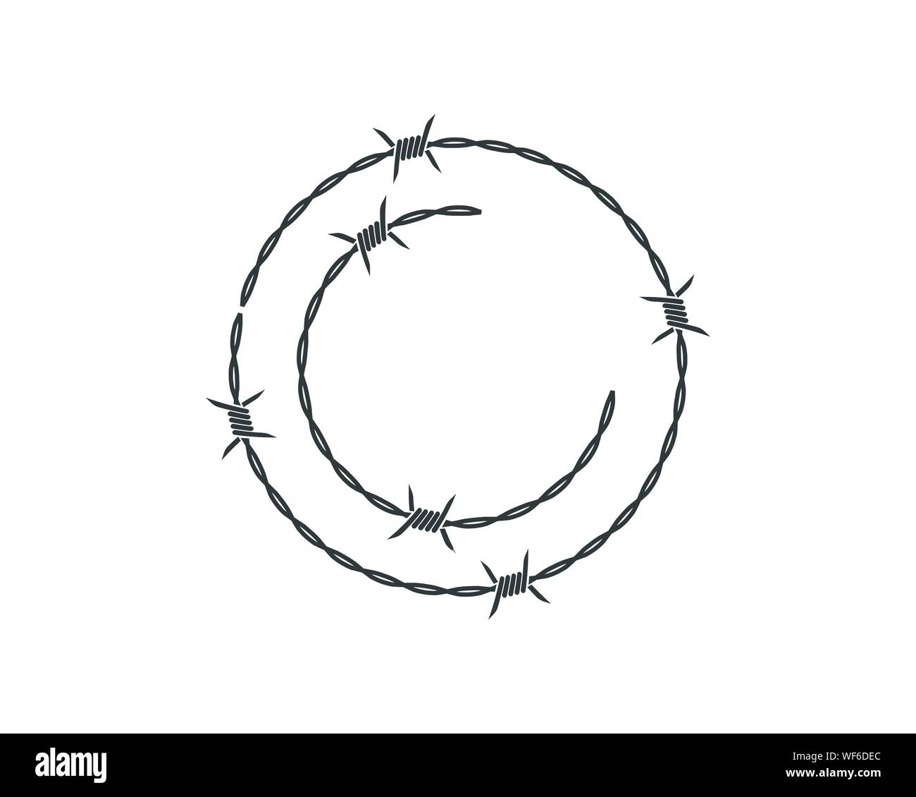 barbed wire vector illustration design Stock Vector Image & Art - Alamy