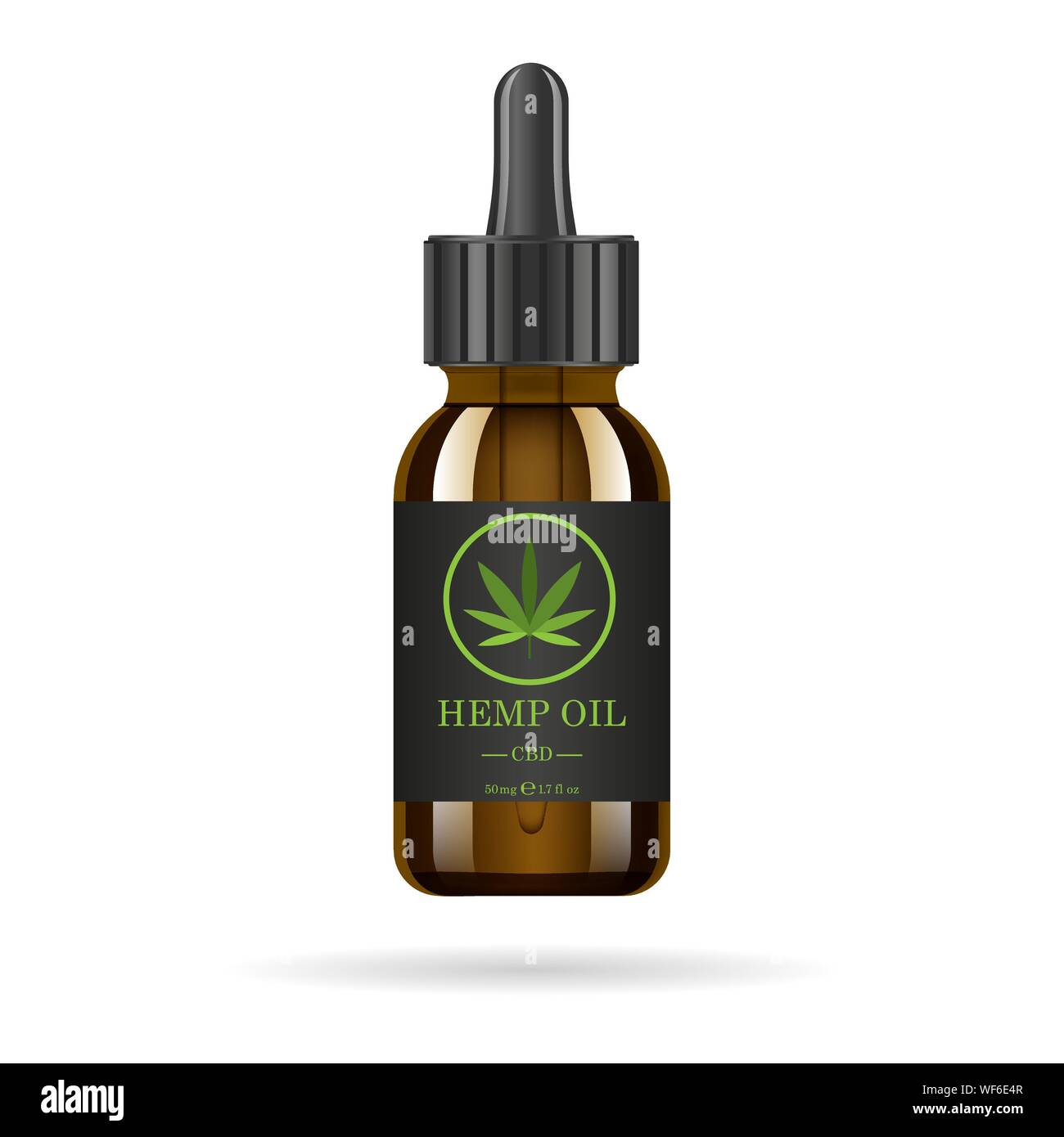 Download Realistic Brown Glass Bottle With Hemp Oil Mock Up Of Cannabis Oil Extracts In Jars Medical Marijuana Logo On The Label Vector Illustration Stock Vector Image Art Alamy