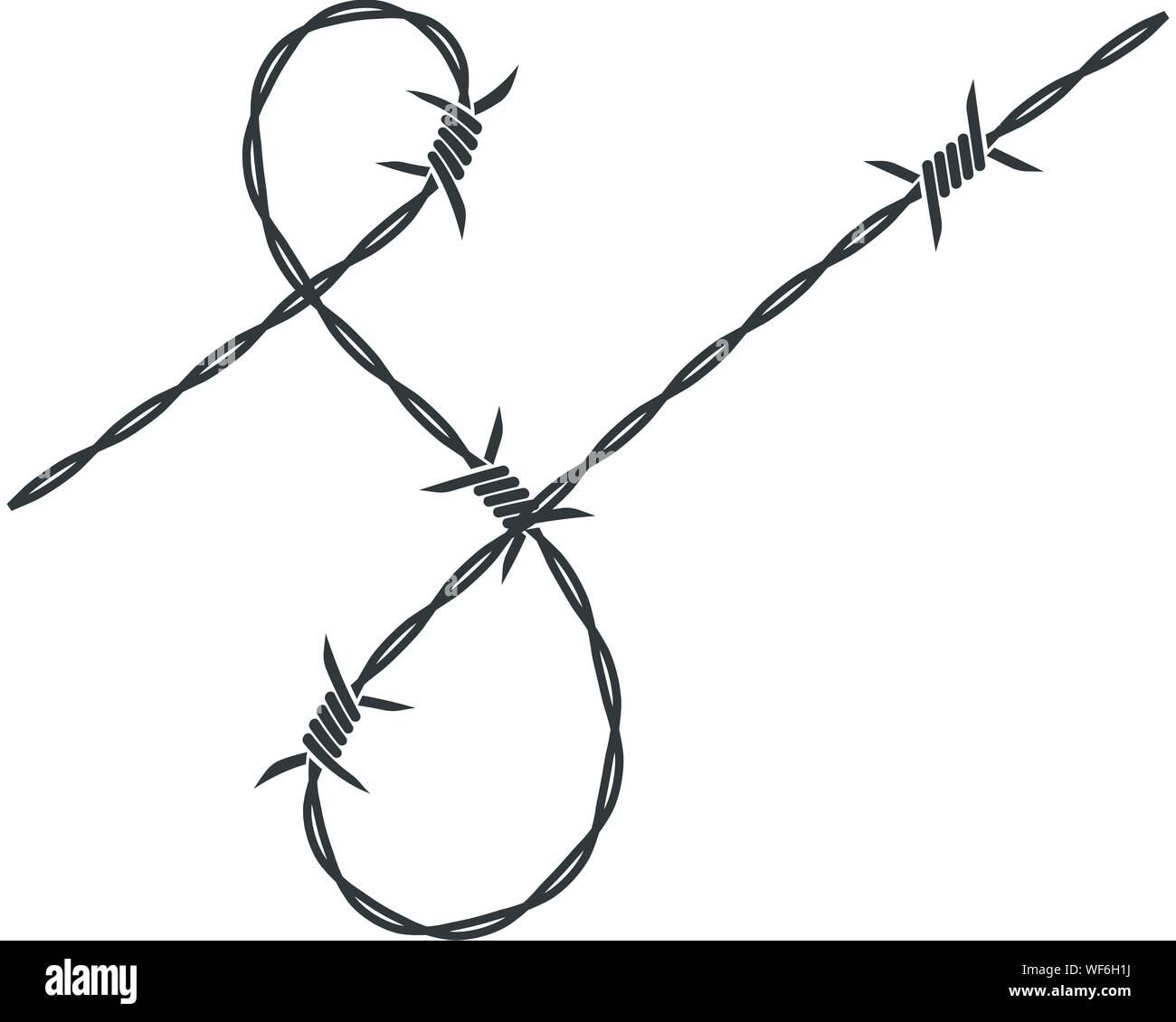 barbed wire vector illustration design Stock Vector