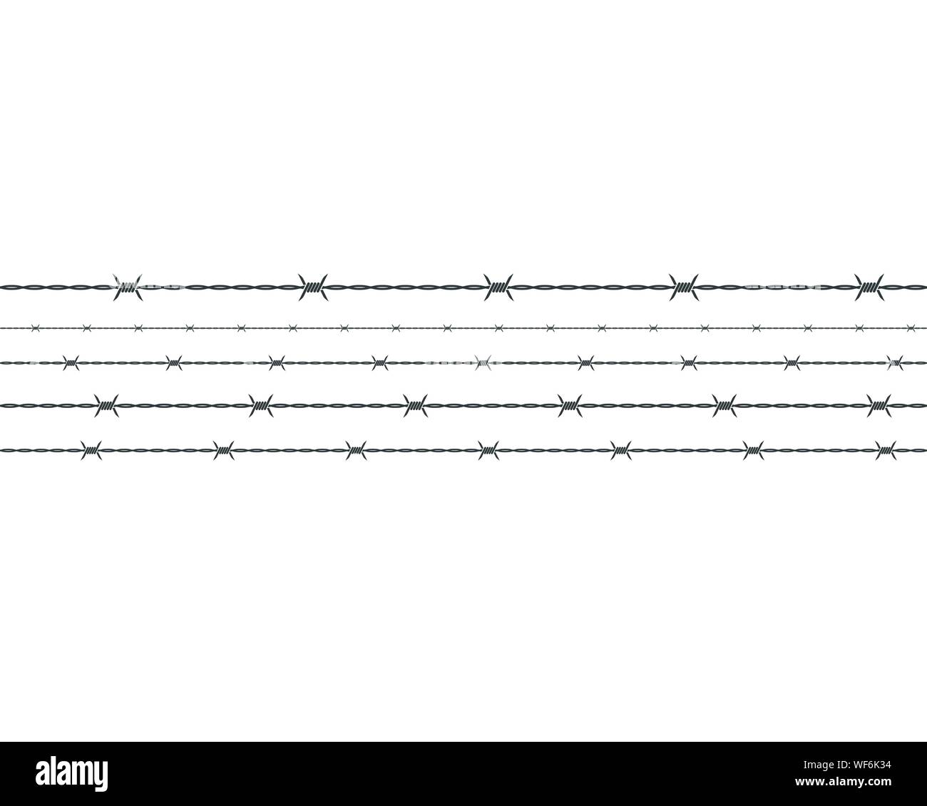 barbed wire vector illustration design Stock Vector Image & Art - Alamy