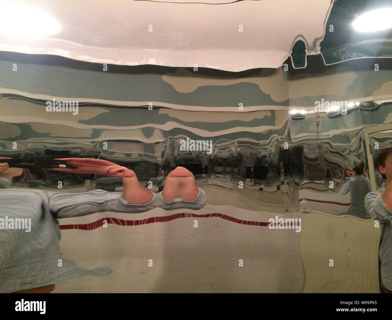 Distorted mirror reflection hires stock photography and images Alamy