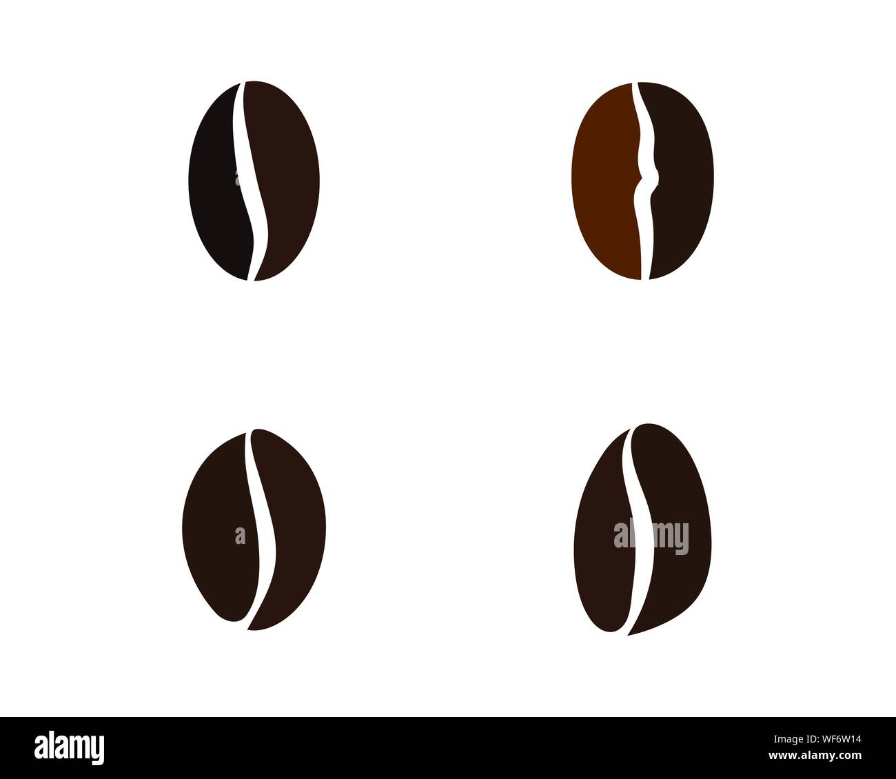 coffee bean icon vector illustration template Stock Vector Image & Art ...