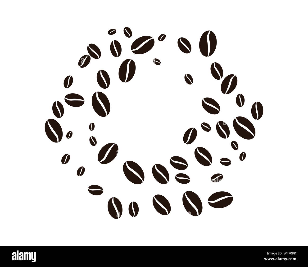 coffee bean icon vector illustration template Stock Vector Image & Art